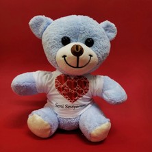 Marsilyan Kalpli Seni Seviyorum Yazılı Tişörtlü Peluş Ayıcık