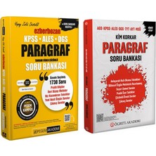 Pegem Yayınları Pegem Akadem ve Öğreti Akademi Kpss Ales Dgs Paragraf Soru Bankası Seti 2 Kitap