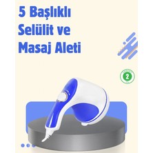 Marsilyan Elektrikli Yağ Yakıcı Masaj Aleti 5 Başlıklı Vücut Şekillendirici