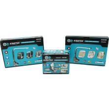 Go İthalat 3lü Kare Set Aç Kapa Krom Batarya Musluk Filtreli Kare Banyo+Kare Evye Mutfak+Kare Lavabo (5440)