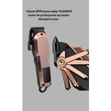 Astraltech Şarjlı Saç Kesme Makinesi – 4 Kademeli Ayar, LCD Ekran ve Hızlı Şarj Desteği