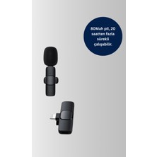 Astraltech iPhone Için Çift Mikrofonlu Telsiz Yaka Mikrofonu 360 Derece Hd Ses