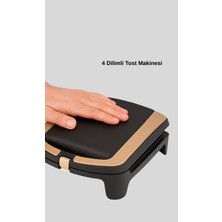 Astraltech Tost Makinesi 4 Dilim Kapasite 1500 Watt Hızlı Isıtma