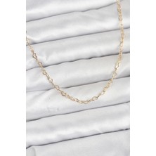 Clariss cm 14K Gold Renk Kalp Zincirli Kadın Kolye