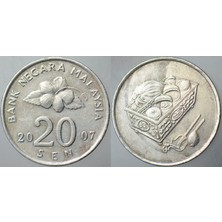 Banknoting Malezya 20 Sen 2007.