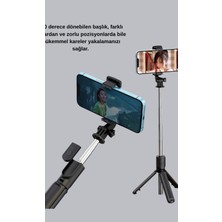 Astraltech Bluetooth Selfie Çubuğu – 360° Dönebilen Başlık, Kablosuz Bağlantı