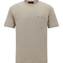 Abdullah Kiğılı Bisiklet Yaka Regular Fit Nakışlı Pamuk T-shirt