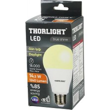 Marsilyan 10 Adet Thorlıght A-70 12B 14.5W E27 Günışık LED Ampul (4887)
