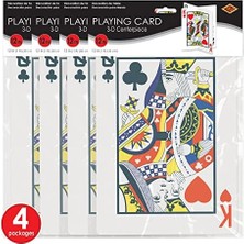 Skygo 54924 4 Parça 3D Oyun Kartı Merkezi Parçaları, 30,48 Cm, Kağıt, Çok Renkli