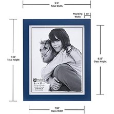 Skygo International Designs Burl Walnuss Holz Bilderrahmen Aus Holz Mit Bordüre Schwarz, Oil Rubbed Bronze, 8 By 10-Inch