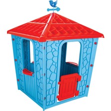 Pilsan Taş Ev Mavi Renkli Dayanıklı ve Güvenli Bahçe Oyuncağı 3+ Yaş İçin Eğlenceli Tasarım