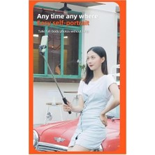 Skygo GA66 3in1 Bluetooth Selfie Çubuğu Canlı Yayın Standı Telefon Tutucu Katlanabilir Genişletilebilir Deklanşörlü Monopod