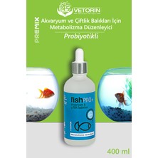 Akvaryum ve Çiftlik Balıkları İçin Probiyotikli Metabolizma Düzenleyici 100 ml – Vetorin Fish Pro+