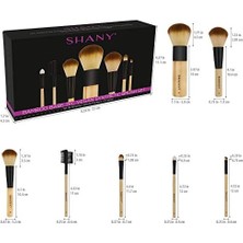 Skygo Shany Bambu Makyaj Fırça Seti - Premium Sentetik Saç ve Pamuk Kılıfı ile Vegan Fırçalar - 7 Adet