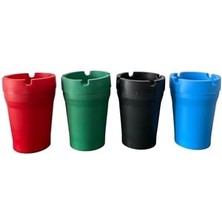 Skygo Store Metal Iç Hazneli Masaüstü Küllük (2 Adet) (Pembe)