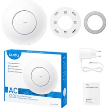 Binbir Göz Bilgisayar Cudy AP1300 AC1200 1port 1X10/100/1000 Mbps 4.64DBI 2.4 Ghz & 5 Ghz Tavan Tipi Access Poınt