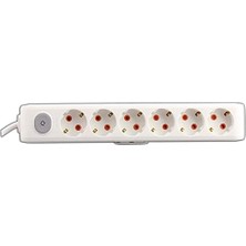 Skygo 6lı Anahtar-Topraklı Kablolu Ç.k 2m Priz