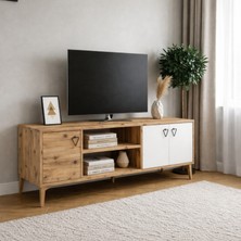 Misterium Lusso Modern Ayaklı Tv Ünitesi Alt Modül - Atlantik Çam