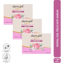 Dermokil Doğal Gül Özlü Katı Sabun 100 G x 3 Adet