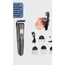 Astraltech Taşınabilir Şarjlı Saç Sakal Tıraş Makinesi – 3 Taraklı, Sessiz ve Ergonomik