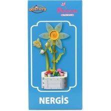 Dostoys Yapı Taşı Serisi Çiçek Yapım Seti Nergis