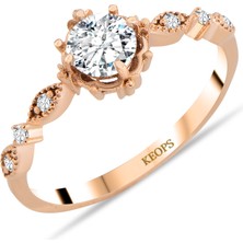 Keops Pırlanta 0,51 Karat Pırlanta Vintage Jasminum Yüzük