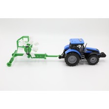 Aya Toys Ayatoys Pulluklu Traktör AYA-40333 Sesli Işıklı Mavi Çocuk Dostu Malzeme ile Eğlenceli Oyun