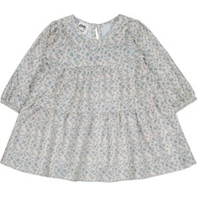 Civil Baby Çiçek Baskılı 6-18 Ay Elbise - Mavi