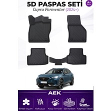 AEK Modern Cupra Formentor 2024+ Araca Özel Havuzlu "karbon" Paspas Takımı