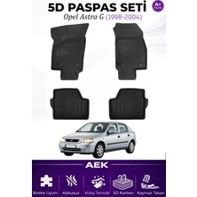 AEK Modern Opel Astra G Araca Özel Havuzlu "karbon" Paspas Takımı