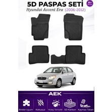 AEK Modern Hyundai Accent Era Aaraca Özel Havuzlu "karbon" Paspas Takımı