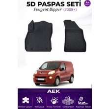 AEK Modern Peugeot Bipper Panlvan 2008+ Araca Özel Havuzlu "karbon" Paspas Takımı