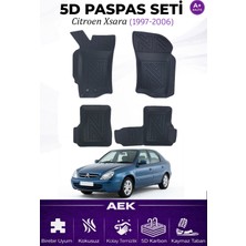 AEK Modern Citroen Xsara Araca Özel Havuzlu "karbon" Paspas Takımı