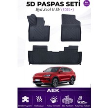 AEK Modern Byd Seal U-Ev 2024+ Araca Özel Havuzlu "karbon" Paspas Takımı