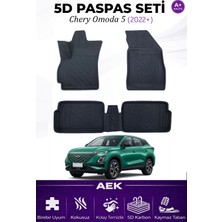 AEK Modern Chery Omoda 5 2022+ Araca Özel Havuzlu "karbon" Paspas Takımı