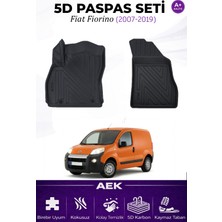 AEK Modern Fiat Fiorino Panelvan Araca Özel Havuzlu "karbon" Paspas Takımı