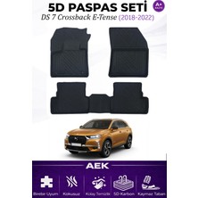 AEK Modern Ds 7 Crossback E-Tense 2018-2022 Araca Özel Havuzlu "karbon" Paspas Takımı