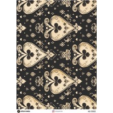 Atölye Smile 3502 Desenli 29*42 cm Pirinç Dekopaj