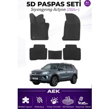AEK Modern Ssangyong Actyon 2024+ Araca Özel Havuzlu "karbon" Paspas Takımı
