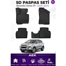 AEK Modern Hyundai İX35 2010-2015 Araca Özel Havuzlu "karbon" Paspas Takımı