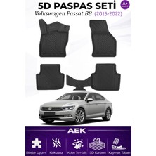 AEK Modern Volskwagen Passat B8/b8,5 2015+ Araca Özel Havuzlu "karbon" Paspas Takımı