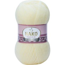 Beta Moda Hub 1 Adet Angora Lüks El Örgü Ipi Krem 256