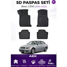 AEK Modern Bmw 3 Serisi E46 Araca Özel Havuzlu "karbon" Paspas Takımı