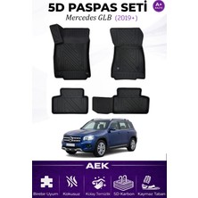AEK Modern Mercedes Glb 2019+ Araca Özel Havuzlu "karbon" Paspas Takımı