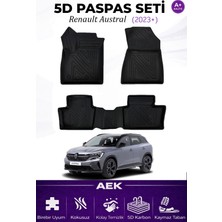 AEK Modern Renault Austral 2023+ Araca Özel Havuzlu "karbon" Paspas Takımı