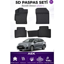 AEK Modern Suzuki Swace 2020+ Araca Özel Havuzlu "karbon" Paspas Takımı