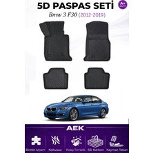 AEK Modern Bmw 3 Serisi F30 Araca Özel Havuzlu "karbon" Paspas Takımı
