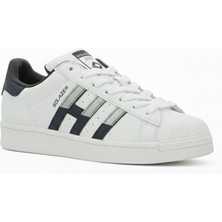 Letao Unisex Beyaz  Sneaker  Istiridye Burun Günlük Ayakkabı - Rahat Taban
