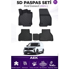 AEK Modern Ford Connect 2023+ Araca Özel Havuzlu "karbon" Paspas Takımı