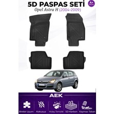 AEK Modern Opel Astra H Sd/hb Araca Özel Havuzlu "karbon" Paspas Takımı